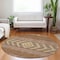 Homeroots 8' Orange Wheat And Taupe Round Southwestern Washable Indoor Outdoor Area Rug 613941 - alternate 3