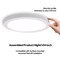 Energetic Lighting 9in LED Slim Ceiling Light, 1300 Lumens Dimmable Round Ultra-Thin Fixture CCT Selectable, 12PK E5DL9-92750-12P - alternate 2