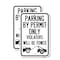 Signmission Parking by Permit Only Violators Will Be Towed Towing , 18'' X 24'', Heavy Gauge Aluminum, 2PK A-1824-2PACK-23456 - alternate 1