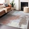 Homeroots 3' X 5' Taupe Copper And Ivory Abstract Washable Indoor Outdoor Area Rug 618496 - alternate 4