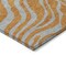 Homeroots 8' Copper And Gray Round Animal Print Washable Indoor Outdoor Area Rug 600686 - alternate 3