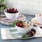 Gibson Home Cottage Stripes 12 Piece Melamine Dinnerware Set in White and Multi 750123516M - alternate 3