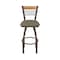 Holland Bar Stool Co Eleanor 25in Swivel Counter Stool with Bronze Finish, Medium Back and Graph Cork Seat 880 - alternate 6