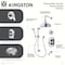 Kingston Brass Thermostatic Tub and Shower System, Brushed Nickel KSK36380PL - alternate 2