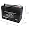 Upg Sealed Lead Acid Battery, 6 V, 200Ah, UB62000, I4 Internal Thread Terminal, AGM, Group 27 Type 45969 - alternate 4
