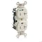 Leviton Straight Blade Receptacle, 5-20R, 20 A, 125V AC, Flush Mount, Self-Grounded MT830-T - alternate 1