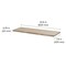 Dolle Lite Feelwood 0.79 in. H X 23.6 in. W X 7.9 in. D Oak Particle Board Decorative Wall Shelf 56616 - alternate 2