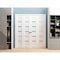 Sartodoors Sliding Closet Double Bi-fold Doors White Solid Core Modern Interior QUADRO4117DBF-WS-72 x 96 (4* 18x96) - alternate 3