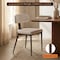 Leisuremod Dilenny Faux Leather Dining Chair - Modern Padded Side Chair with Steel Legs DC49CR - alternate 4