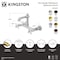 Kingston Brass Double-Handle Wall Mount Bathroom Faucet, Polished Nickel KS7256PX - alternate 2