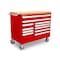 Tekton Rolling Tool Cabinet, 11 Drawer, Red, Steel, 48 in W x 27 in D x 41-1/2 in H OCL43202LWT - alternate 1