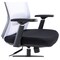 Leisuremod Ingram Office Task Chair with Adjustable Armrests and Swivel and Tilt, White IO20W - alternate 4