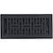 Sierra Grates 4 in. H X 10 in. W Powder Coat Steel, Textured Black Floor Register MTR410-BLK - alternate 1