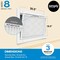 Simply 18.5x20.5x1 Merv 8, Pleated Air Filter, High Capacity, 4PK S-08-04-1852051 - alternate 3