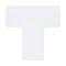 Brady ToughStripe Max Floor Marking Divider T-Shape 2 in W x 5 in H White, 20PK 177107 - alternate 1