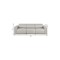 Homeroots 100" Light Gray Top Grain Leather Reclining Metal USB Sofa 720431 - alternate 2