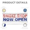 Signmission Smoke Shop Now Open, 24 Inch x 72 Inch, Vinyl Banner B-72-30857 - alternate 2