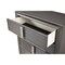 Homeroots 38" Gray Solid Wood Five Drawer Chest 524103 - alternate 3