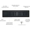 Sierra Grates 2 in. H X 10 in. W 2-Way 45 Degree Louvered, Steel, Black Toe Space Grille TSG210-BLK - alternate 4