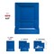 Smarty Had A Party 6.5" Midnight Blue Square Plastic Cake Plates (120 Plates), 120PK 6816-CASE - alternate 2