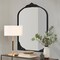Homeroots 38" Black Arch Metal Framed Standing Mirror 565103 - alternate 3