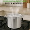Nutrichef 12-Quart Stainless Steel Stockpot with Stainless Steel Lid NCSPT12Q - alternate 2