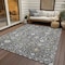 Homeroots 10' X 14' Charcoal Ivory And Green Oriental Washable Indoor Outdoor Area Rug 598033 - alternate 2