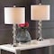 Jonathan Y Paul 26" Crystal/Metal LED Table Lamp, Clear/Chrome, 2PK JYL5041A-SET2 - alternate 3