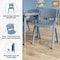 Flash Furniture Plastic Stacking School Chairs with 12 in Seat Height in Dusty Blue, 2PK 2-YU-YCX-001-DSTYBL-GG - alternate 4