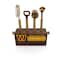 Picnic Time Family Of Brands NFL Washington Commanders Sidecar 5-Piece Bar Tool Set, (Acacia Wood) 672-05-508-377-2 - alternate 1