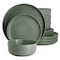 Soho Lounge Bryant Park 12 Piece Reactive Stoneware Dinnerware Set in Sage Green 750123473M - alternate 1