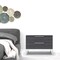 Homeroots 22" Gray Two Drawers Solid Wood Nightstand 473041 - alternate 2