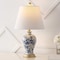 Jonathan Y Grace 24" French Country Cottage Ceramic/Iron Floral Urn LED Table Lamp, Blue/White JYL3009B - alternate 4