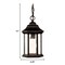 Homeroots Antique Black Textured Glass Lantern Hanging Light 399189 - alternate 2