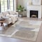 Homeroots 3' X 5' Taupe And Gray Abstract Washable Indoor Outdoor Area Rug 632191 - alternate 2