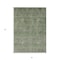 Homeroots 3' X 5' Olive Green And Beige Floral Washable Indoor Outdoor Area Rug 605729 - alternate 2