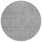 Homeroots 8' Gray Black And Ivory Round Geometric Washable Indoor Outdoor Area Rug 596742 - alternate 2