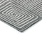 Homeroots 9' X 12' Charcoal And Ivory Geometric Washable Indoor Outdoor Area Rug 600736 - alternate 3