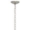 Homeroots Nickel Sphere Iron Ceiling Light With Clear Shades 651702 - alternate 2