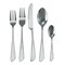 Megachef Gibbous 20 Piece Flatware Utensil Set, Stainless Steel Service for 4 in Silver MCFW-GIBBOUS-SILVER - alternate 2