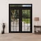 Vdomdoors Front Exterior Prehung Metal-Plastic Double Doors Clear Glass / MANUX 8355 Matte Black / Office Com MANUX8355DEXD-BLK-W72xH80+14-LH-I - alternate 2