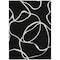 Homeroots 10' X 14' Black And Ivory Abstract Washable Indoor Outdoor Area Rug 597462 - alternate 4