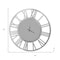 Homeroots 37" Silver Acrylic Silent Analog Round Wall Clock 635646 - alternate 3