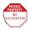 Signmission Private Property No Skateboarding, 18 Inch X 18 Inch, Vinyl Decal OC-D-18-155 - alternate 1