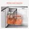 Vevor 3 Tier 6 Shelf Blind Corner Pull Out Organizer Chrome Kitchen Cabinet Basket YG-XGW-4-9-3 - alternate 3
