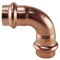 Apollo Elbow, 1/2 in, Press Fit, 90 deg Angle, Copper, 300 psi Pressure, 30PK XPRE1230JR - alternate 2