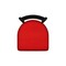 Holland Bar Stool Co 400 Jackie 18" Chair with Black Wrinkle Finish and Canter Red Seat 40018BW011 - alternate 2