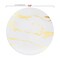 Smarty Had A Party White w/Gold Marble Stroke Round Plastic Dinnerware Set (120 Dinner Plates+120 Salad Plates), 240PK 900WGVP-CASE - alternate 2