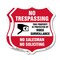 Signmission No Trespassing Sign This Property Is Pro, 6 inch X 6 inch, Plastic Sign, 2PK SHI-P-2PACK-6-425 - alternate 1