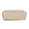Homeroots 70in Beige And Gold Italian Leather Love Seat 551601 - alternate 3